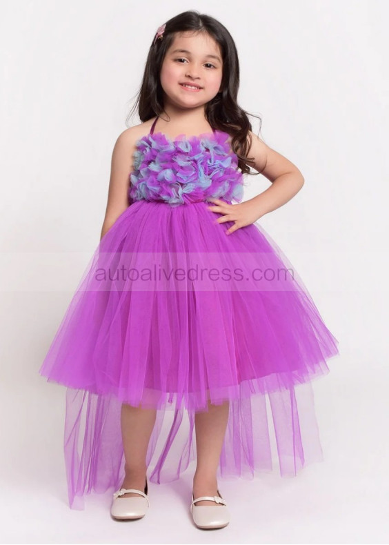 Halter Neck Tulle High Low Stunning Flower Girl Dress Halter Neck Tulle High Low Stunning Flower Girl Dress